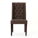 Sophisticated Tufted Dining Chair With High Back Design