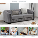 Sofa With Thick Removable Seat Cushion, 3 Seater