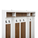 5 In 1 Entryway Bench With Coat Rack, 7 Sturdy Hooks, 2 Spacious Drawers And Adjustable Shelves