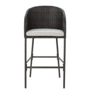 Outdoor 31" Rattan Barstools With Waterproof Cushions (Set of 2) - Multi Brown