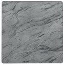 Mozzi - Square Faux Marble Side End Table - Gray And Black