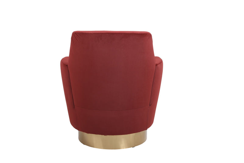 Swivel Barrel Chair, Swivel Accent Chairs Armchair For Living Room, Reading Chairs For Bedroom Comfy, Round Barrel Chairs With Gold Stainless Steel Base