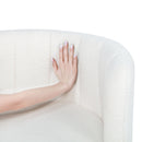 Modern 360 Degree Swivel Back Sofa Chair With Storage Space Boucle, Perfect For Bedroom And Living Room - Beige