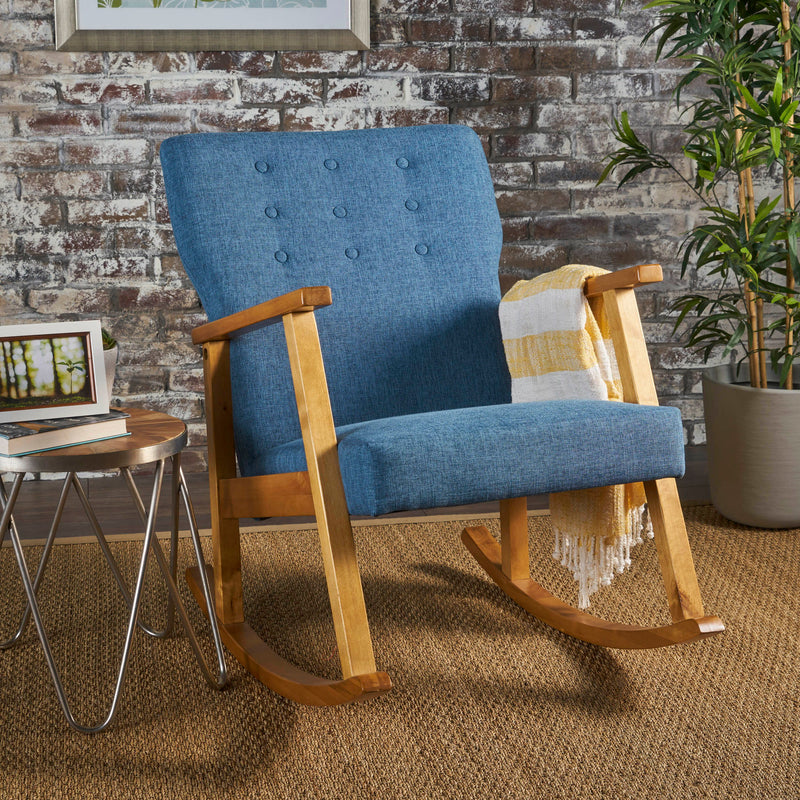 Fabric Upholstered Rocking Chair