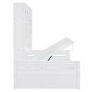 Daybed With All-In-One Cabinet And Shelf