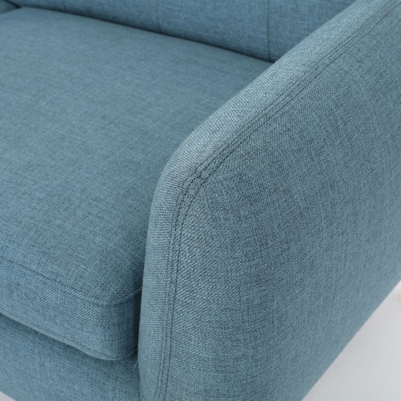 Modern Loveseat Sofa With Button Tufted Backrest