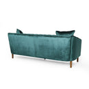 Contemporary 3 Seater Sofa With Plush Accents