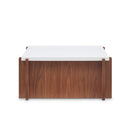 Lincoln - Square Coffee Table With Casters - Light Brown