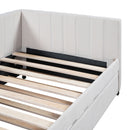 Upholstered Daybed, Sofa Bed Frame, No Box Spring Needed