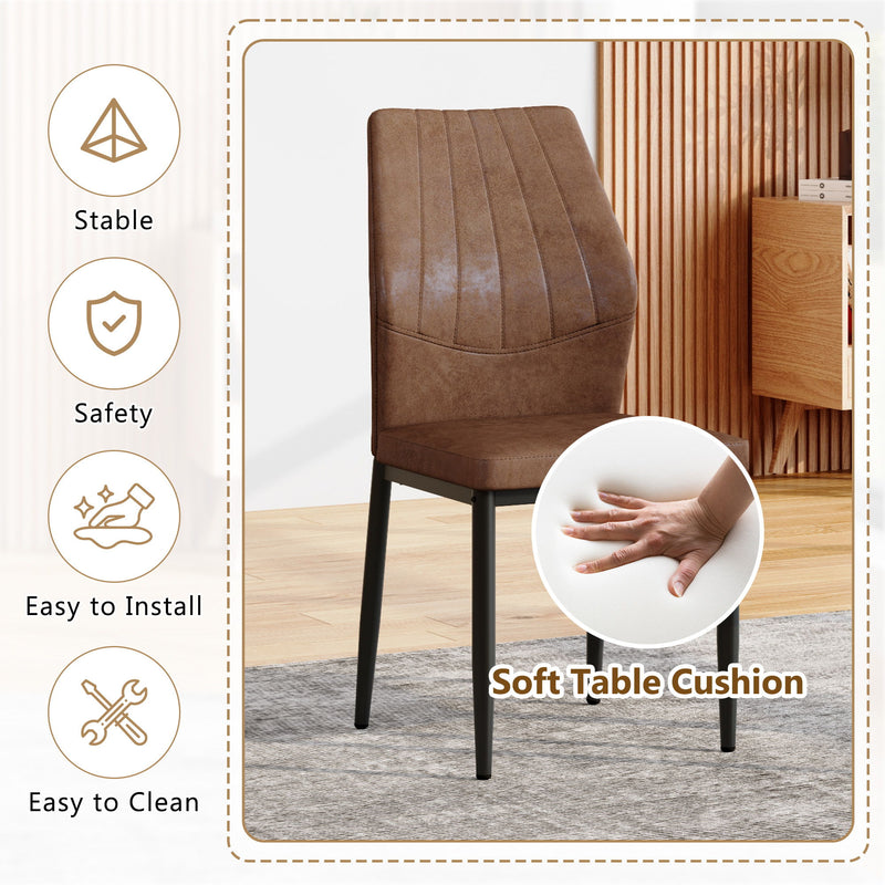 Dining Chairs With Shell Pattern, Comfort And Style