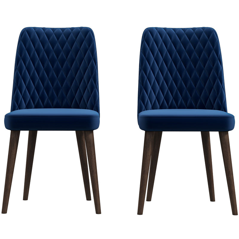 Katie - Mid-Century Modern Velvet Dining Chair (Set of 2)