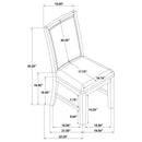 Bruner - Upholstered Dining Side Chair (Set of 2) - Brown