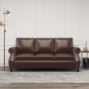Contemporary 3 Seater Sofa With Nailhead Trim