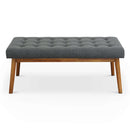Delilah - Modern Bench - Gray