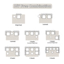 Convertible Floor Sofa Bed, Boneless Modular Sectional Sofa For Living Room