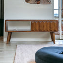 Prism Sliding Media Unit - Chestnut