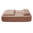 Multi Functional Sectional Sofa Bed With Independent Chaise Lounge And Functional Blanket