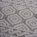 Guros - 6' X 9' Geometric Indoor / Outdoor Area Rug - Gray / White