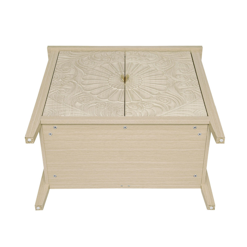 2 Door Cabinet, American Furniture, Suitable For Bedroom, Living Room, Study - Natural