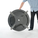 3 Piece Outdoor Dining Set, Round Patio Table With 2 Armless Chairs