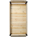 Raised Garden Bed With Metal Legs And Folding Storage Shelf