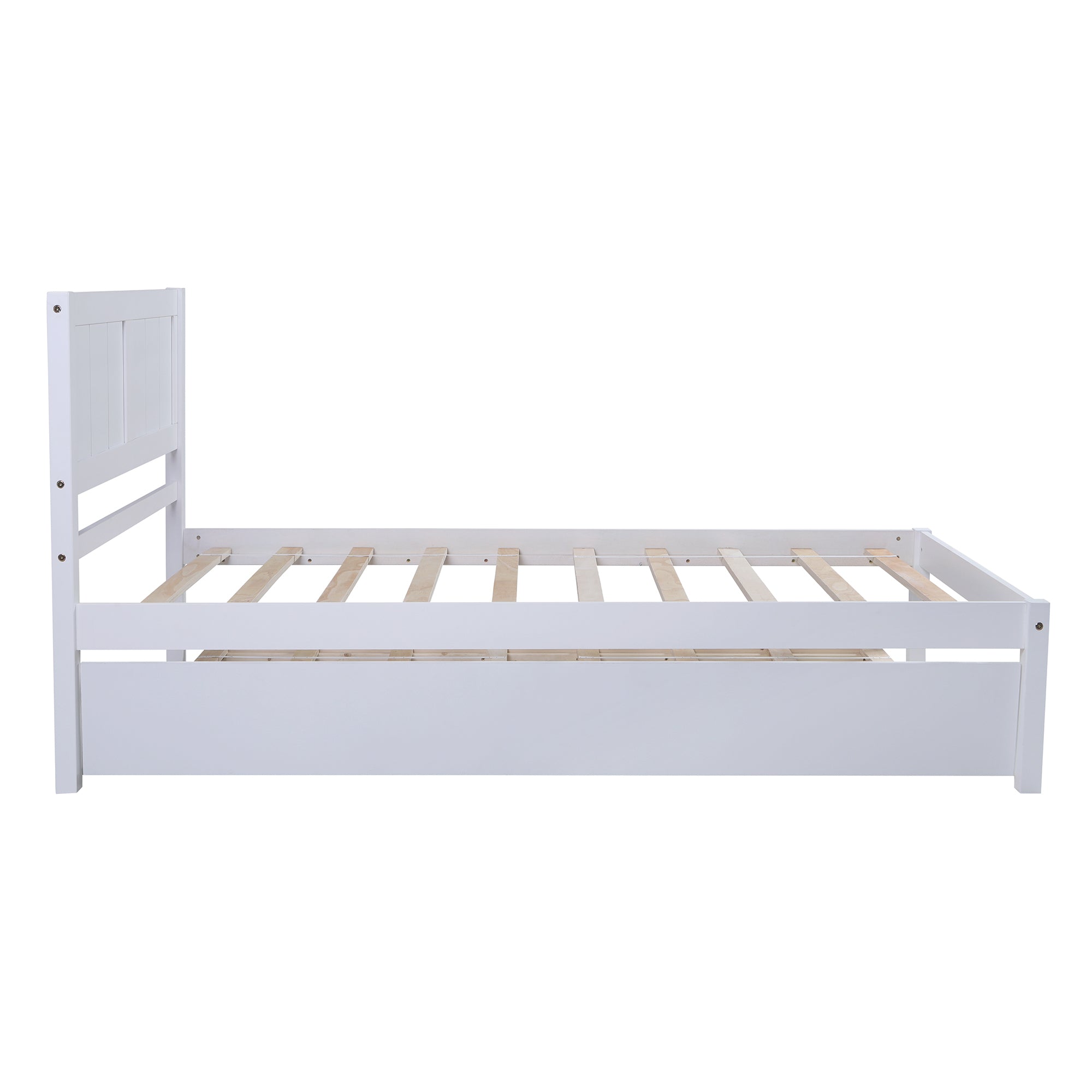 Twin size Platform Bed Wood Platform Bed with Trundle - Atlantic Fine Furniture Melbourne FL