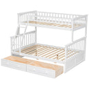 Bunk Bed With Drawers, Convertible Storage Bed