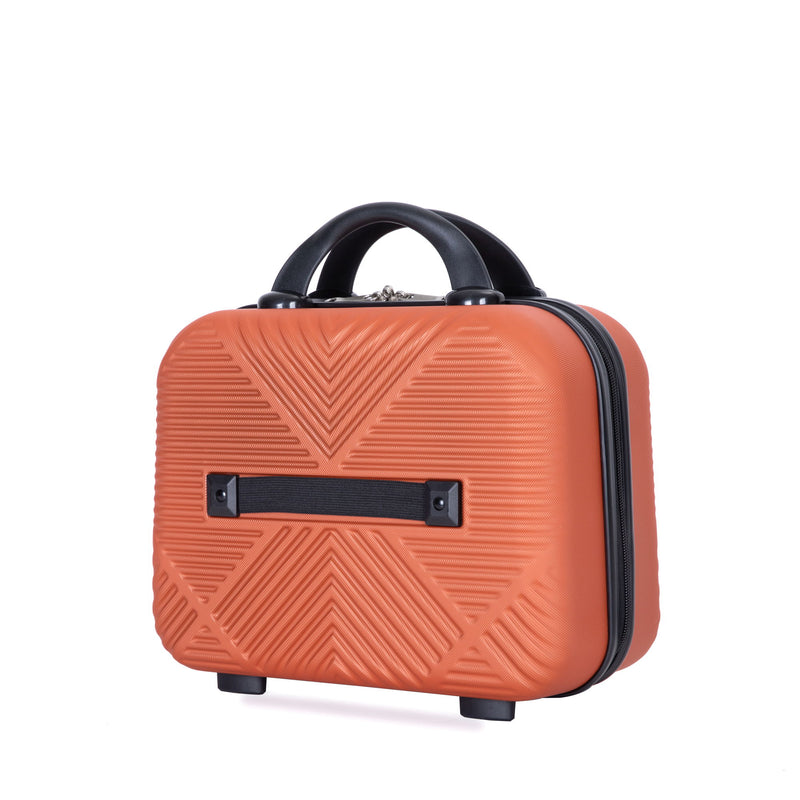 4 Piece Lightweight Suitcase, Makeup Box, Aircraft Wheels