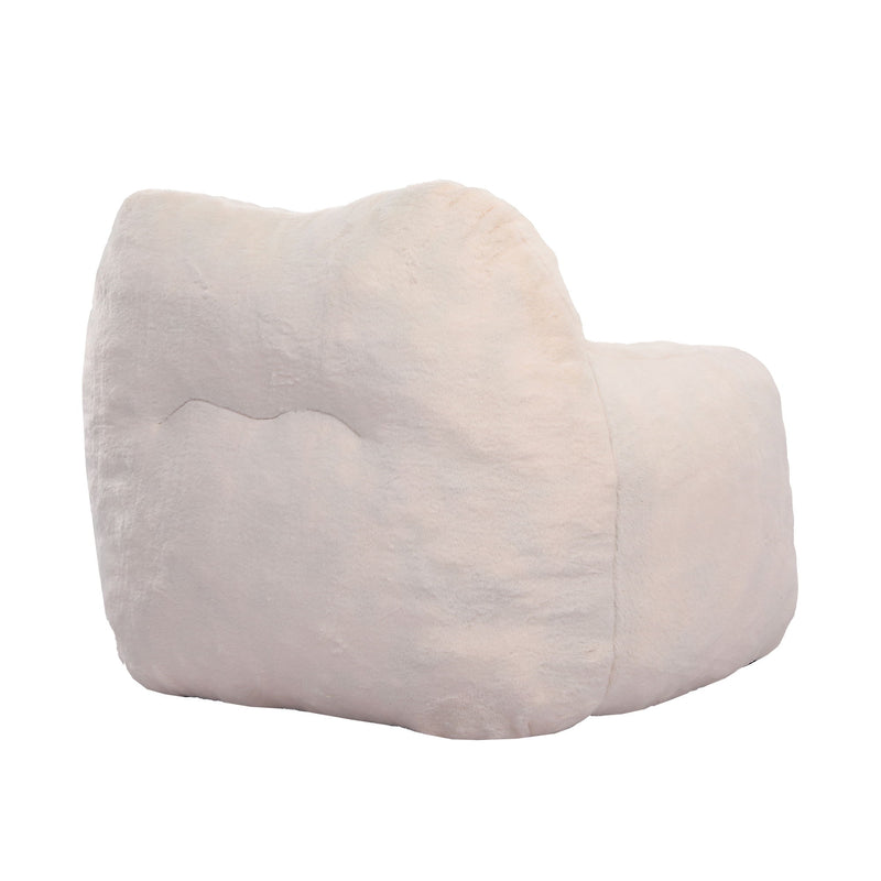 Beanbag Sofa Chair With Armrests Stuffed High Density Foam