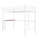 Bunk Bed With Desk, Ladder And Quality Slats For Bedroom