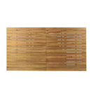 Wilson - Expandable Dining Table With Slat Design - Teak Acacia Wood