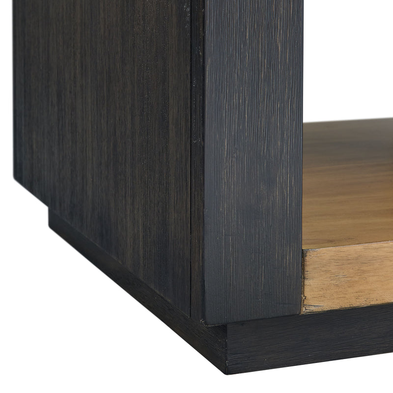 Breckenridge - 2 Piece Occasional Table Set (Coffee Table & End Table) - Light Oak / Black