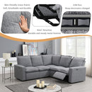 Power Recline Sectional - Gray