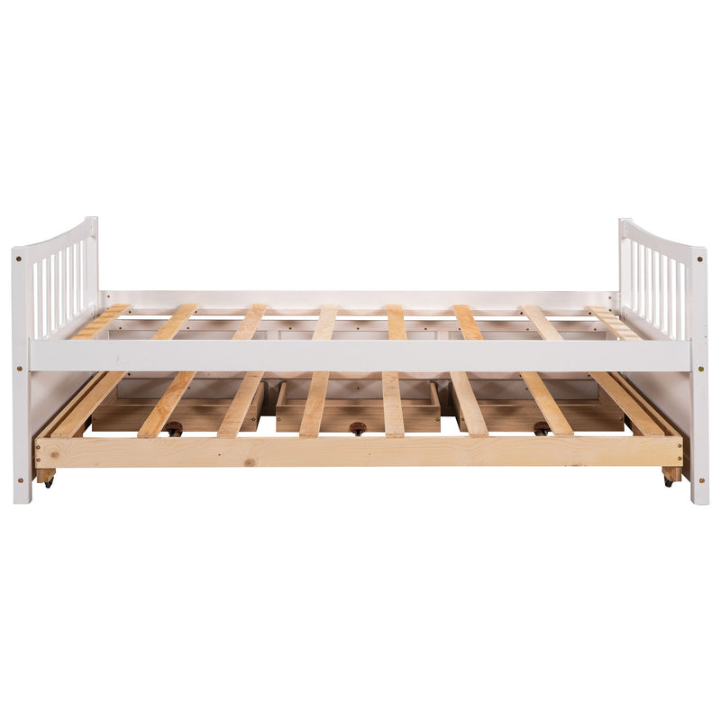 Twin Size Daybed With Trundle And Drawers