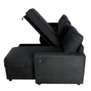 Convertible Sectional Sofa With Storage Chaise Lounges And USB Ports