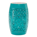 Ruby - Boho Mosaic Side Table With Ceramic Tile Top