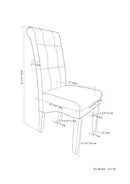 Cosmopolitan - Deluxe Tufted Parson Upholstered Chair (Set of 2)