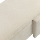 Versatile Storage Ottoman Bench, Spacious & Durable - Beige