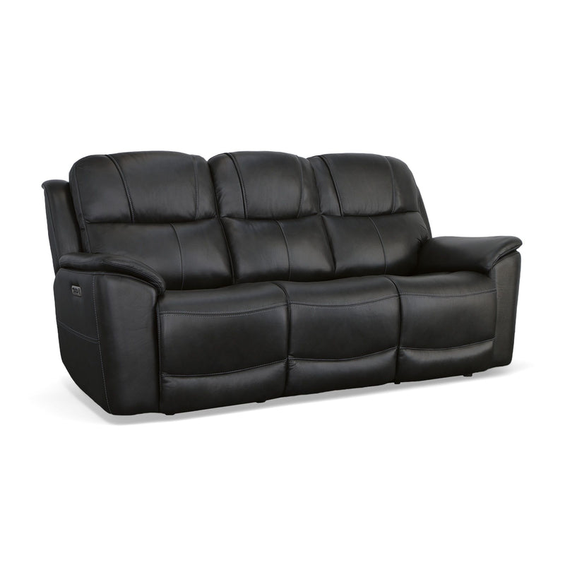 Crew - Power Reclining Sofa With Power Headrests & Lumbar - Black