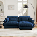 Super Comfort Oversized Modular Sectional Sofa With Movable Ottoman