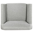 Vaughn - Fabric Upholstered Flared Arm Accent Chair - Gray