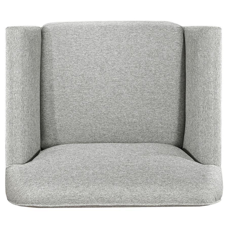 Vaughn - Fabric Upholstered Flared Arm Accent Chair - Gray