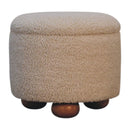 Storage Footstool - Cream
