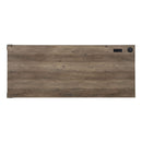 Zakwani - 48" Writing Desk With USB - Rustic Oak & Black
