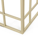 Modern Glam Console Table With Geometric Design - Gold