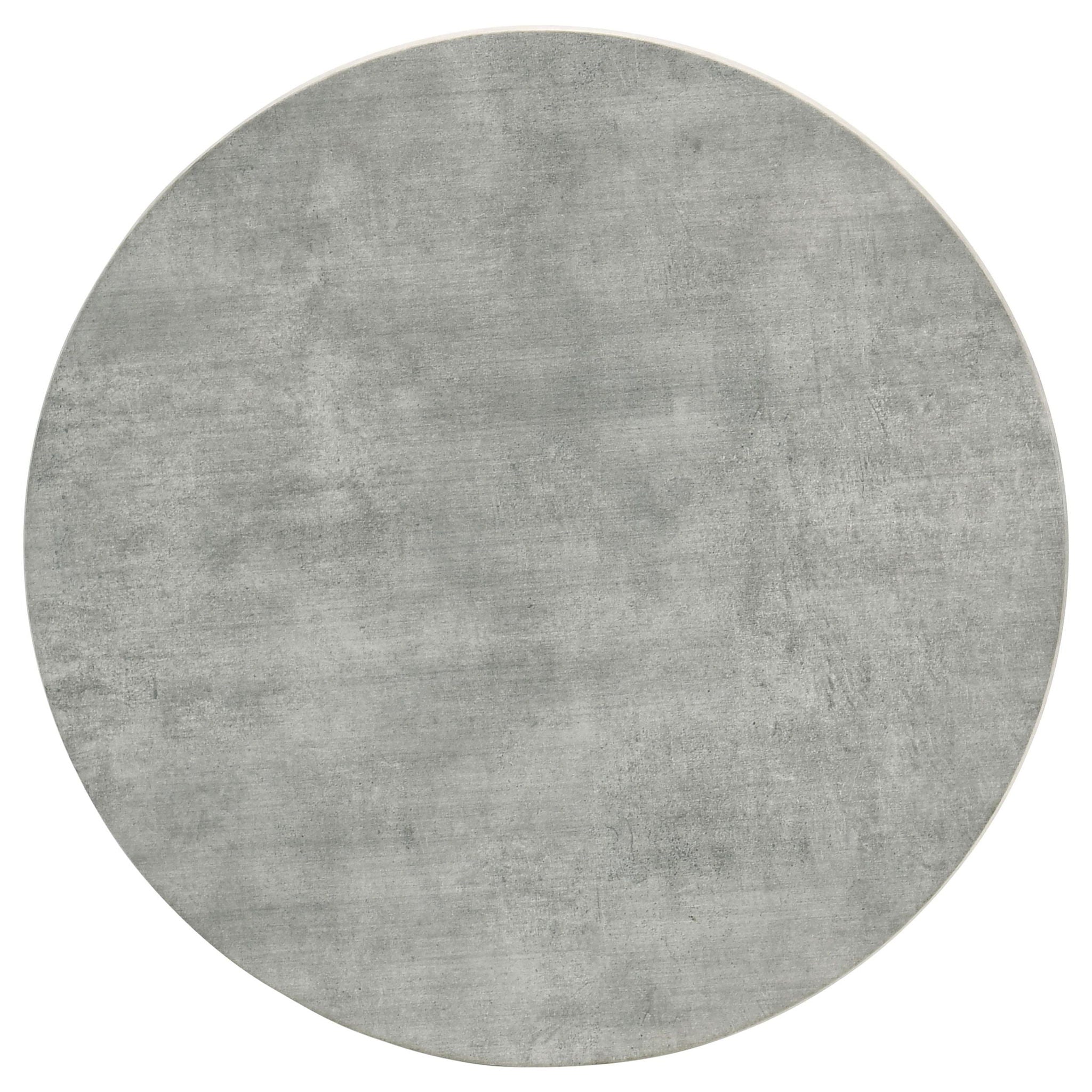 Hadi Round SmartTop Side End Table Cement and Gunmetal - Atlantic Fine Furniture Melbourne FL