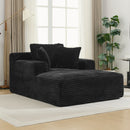 Modern Full Compressed Chaise Lounge Sofa Bed With Removable Pillows