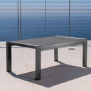 Outdoor Coffee Table Aluminum And Glass