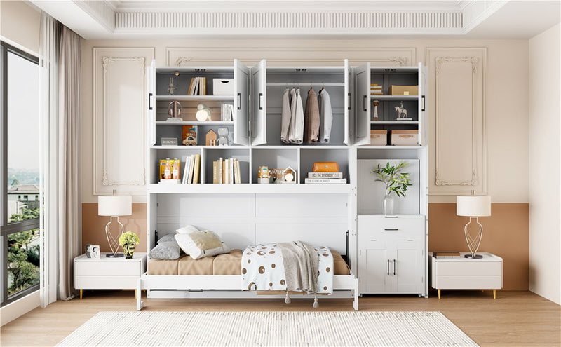 Murphy Wall Bed With Closet, Drawers & Desk
