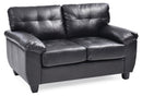 Stylish Loveseat With Padded Arms